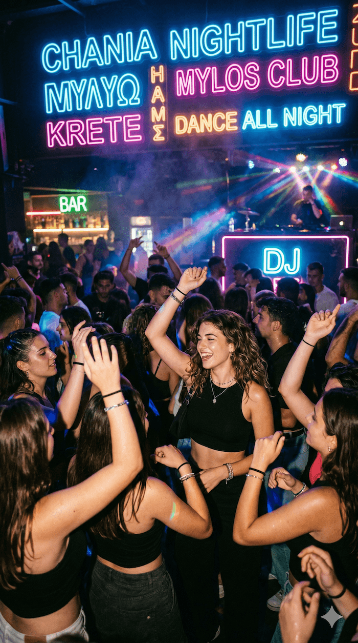 Chania Nightlife Mylos Club Krete